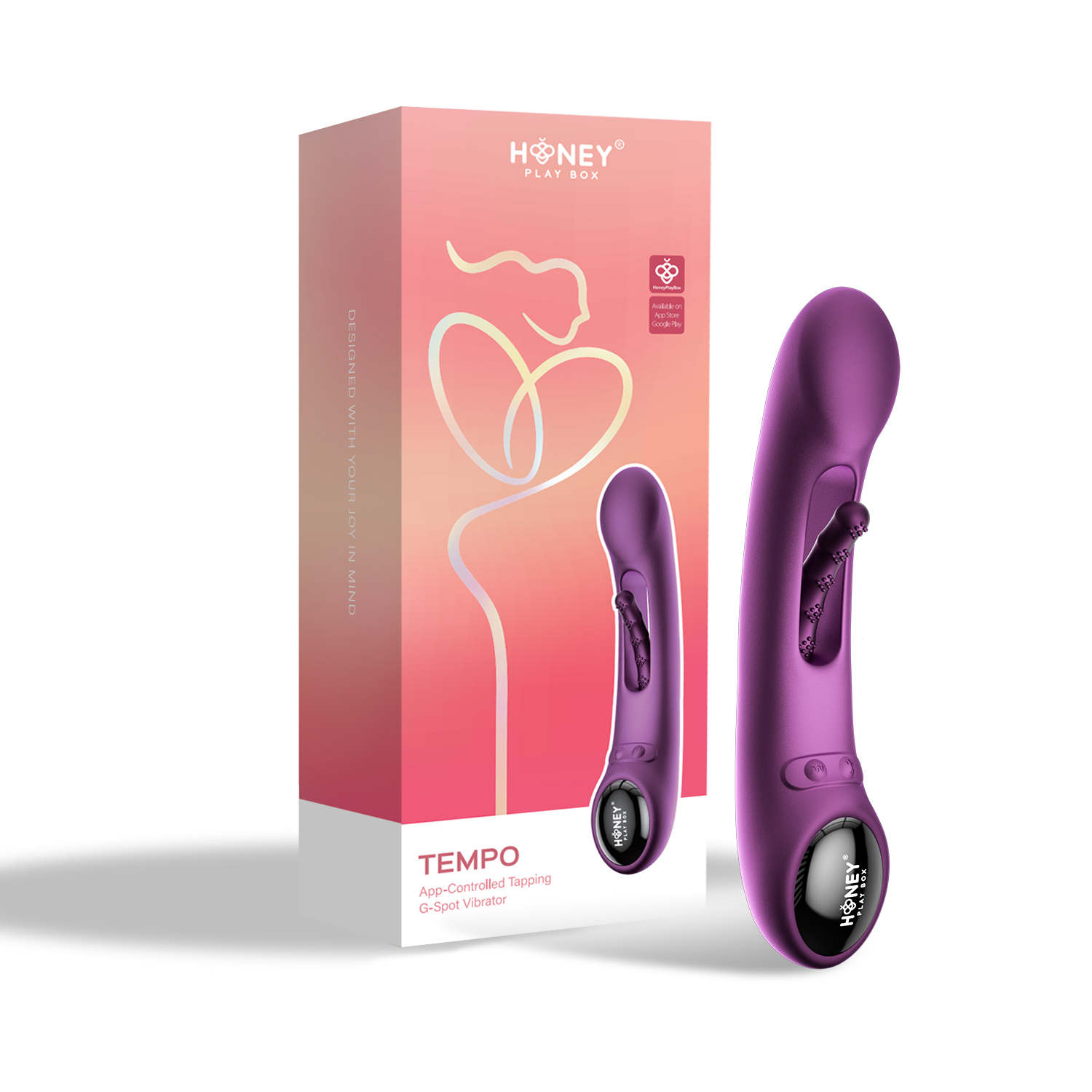 tempo app controlled tapping g spot vibrator purple tempo app controlled tapping g spot vibrator purple