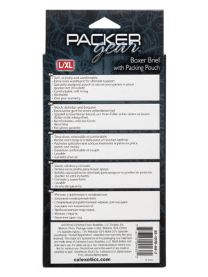 packer gear boxer brief with packing pouch l/ xl