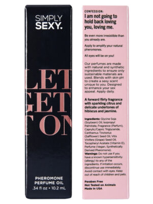 simply sexy lets get it on pheromone perfume oil roll on .34oz | 10.2ml