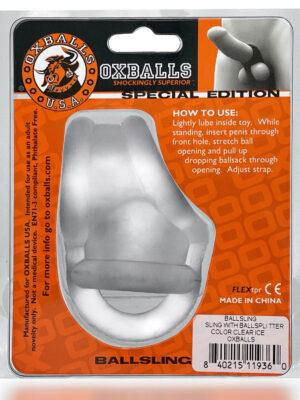 ball sling with ball splitter clear ice ball sling with ball splitter clear ice