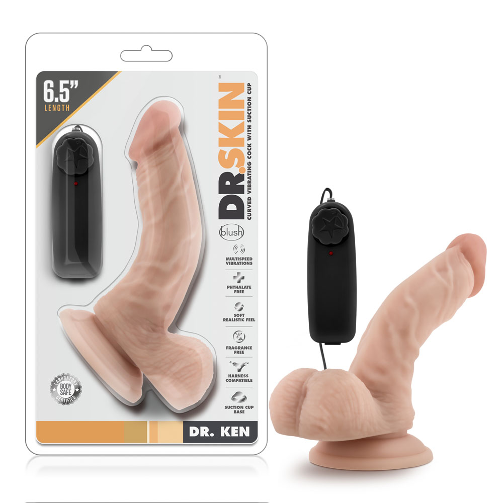 dr. skin dr. ken 6.5 inch vibrating cock with suction cup vanilla dr. skin dr. ken 6.5 inch vibrating cock with suction cup vanilla