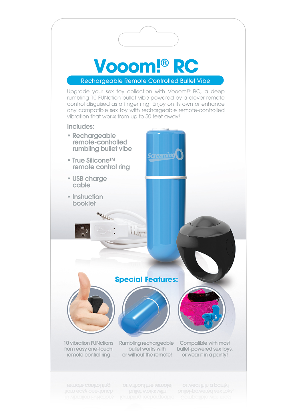 charged vooom remote control bullet blue