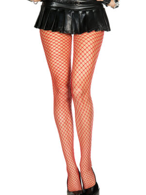 mini diamond net spandex pantyhose one size red mini diamond net spandex pantyhose one size red