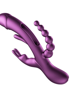 trilux app controlled rabbit vibrator purple