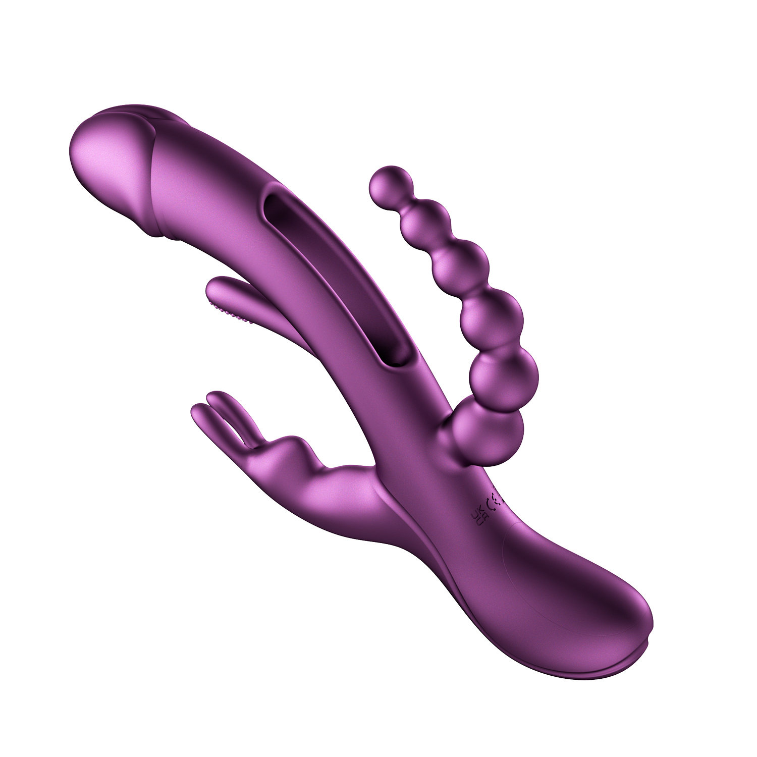 trilux app controlled rabbit vibrator purple