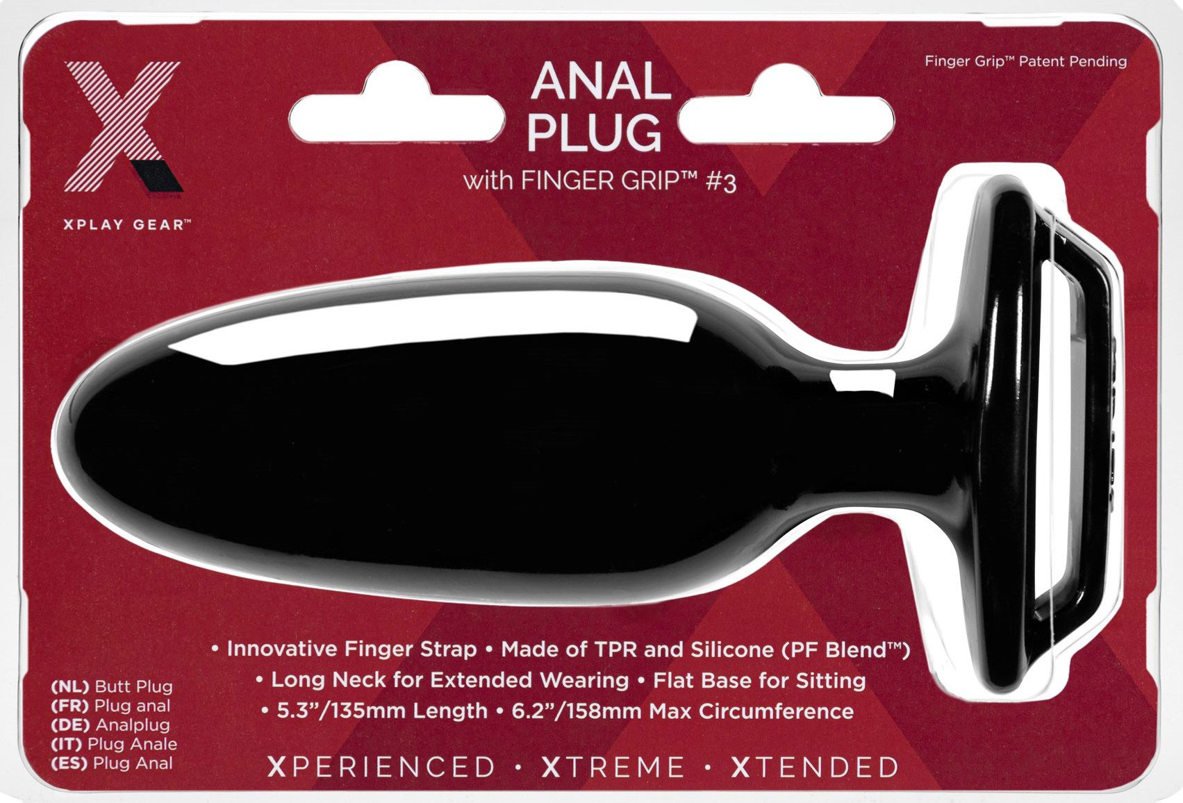 xplay finger grip plug 3l xplay finger grip plug 3l