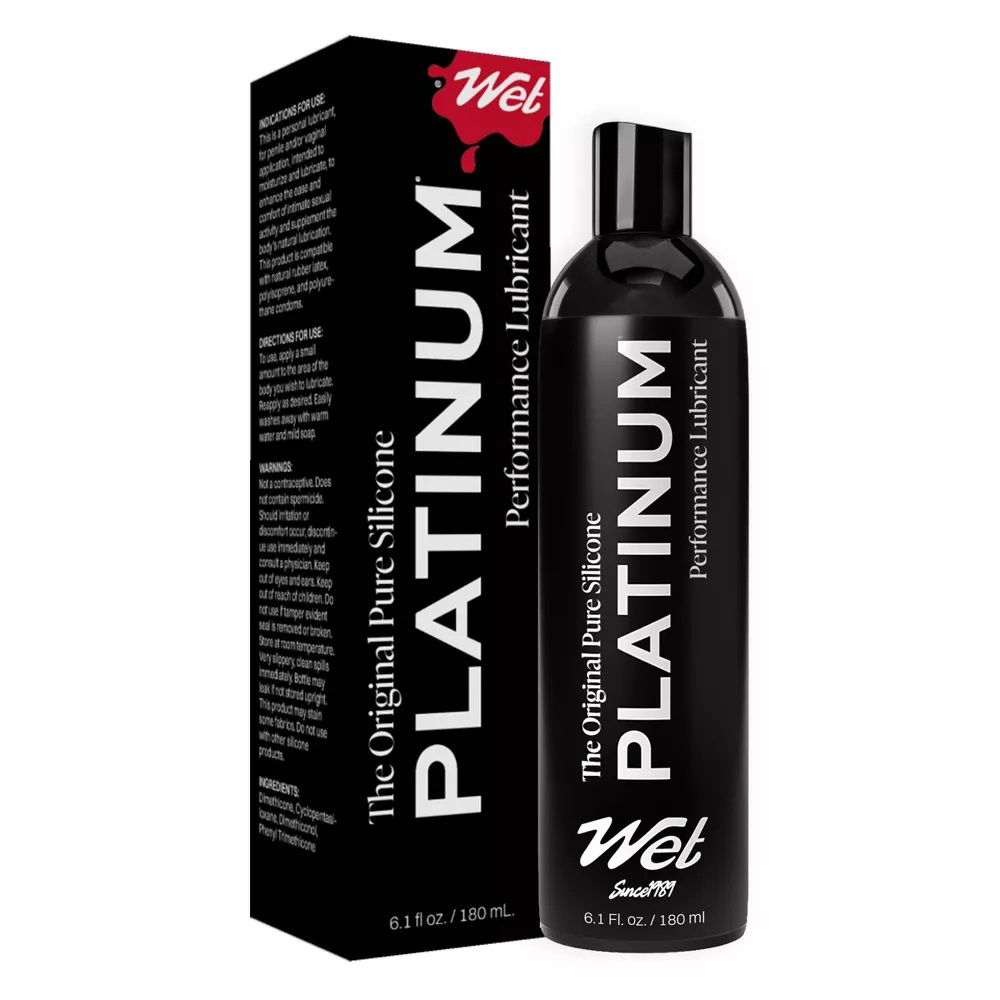 wet platinum luxury silicone lubricant 6.1oz wet platinum luxury silicone lubricant 6.1oz