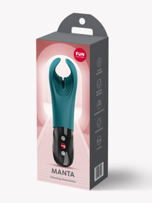 manta vibrating masturbator bottle green