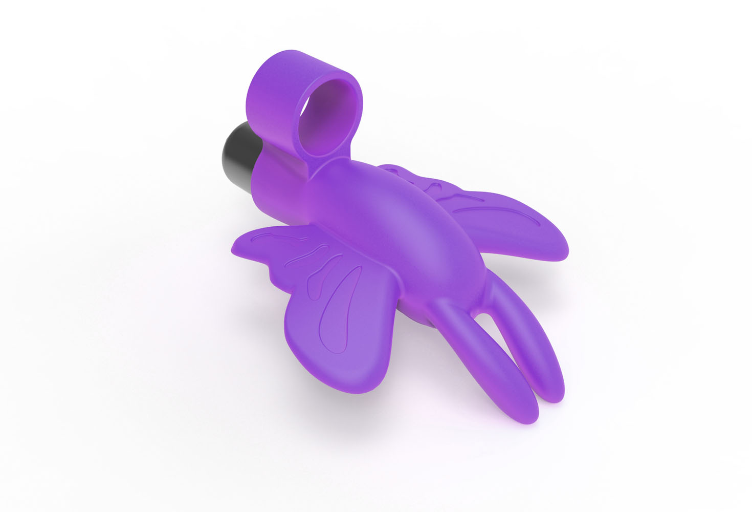 the 9's flirt finger butterfly finger vibrator purple