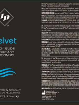 id velvet body glide 4.2 oz