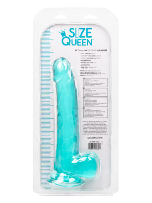 size queen 8 inch blue