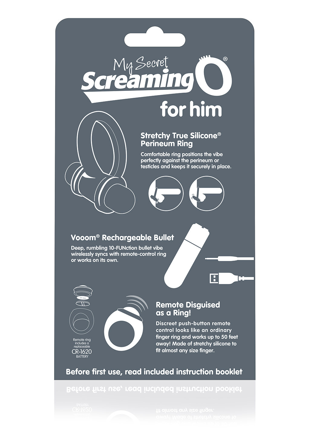 my secret bullet and ring for him grey