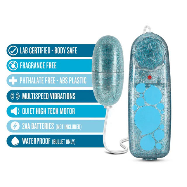 b yours glitter power bullet blue b yours glitter power bullet blue