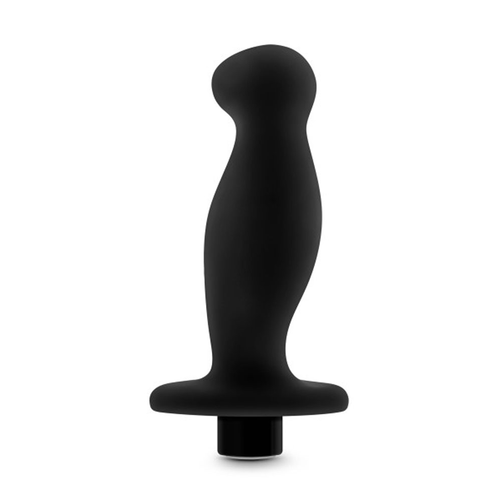 anal adventures platinum silicone vibrating prostate massager 02 black