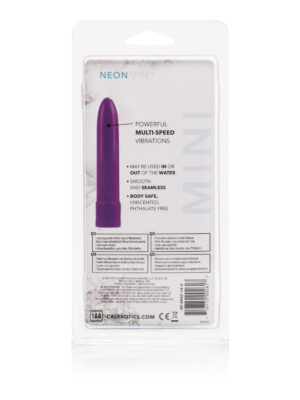 mini neon multi speed vibe 4.5 inches purple