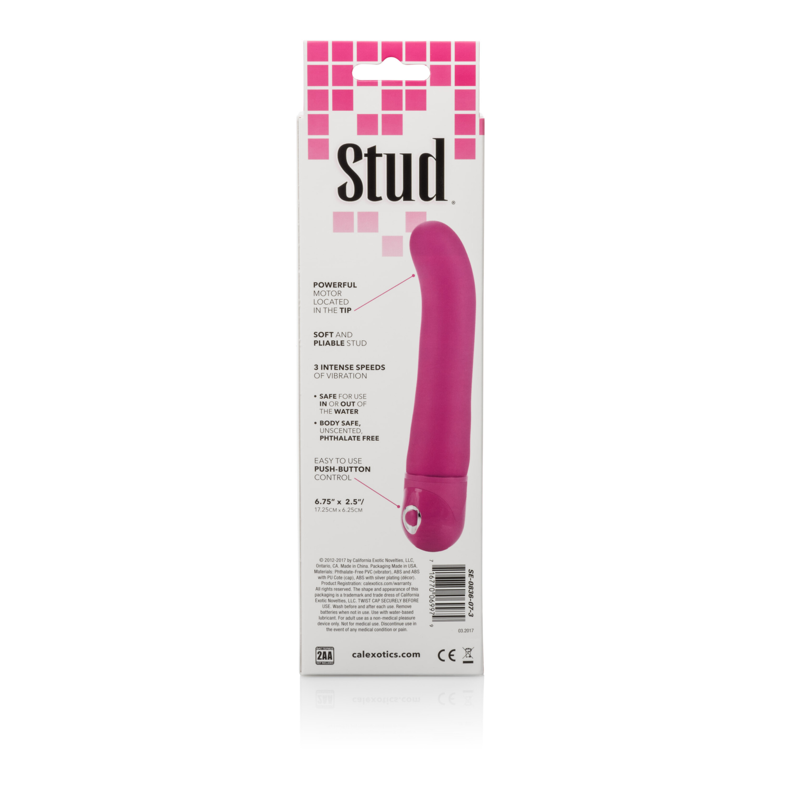 waterproof power stud g vibe pink