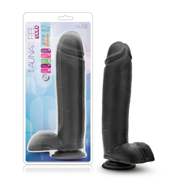 au natural bold huge 10.5 inch dildo black