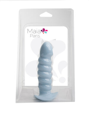 paris silicone ribbed dong blue paris silicone ribbed dong blue