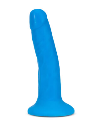 neo elite 6 inch dual density cock neon blue