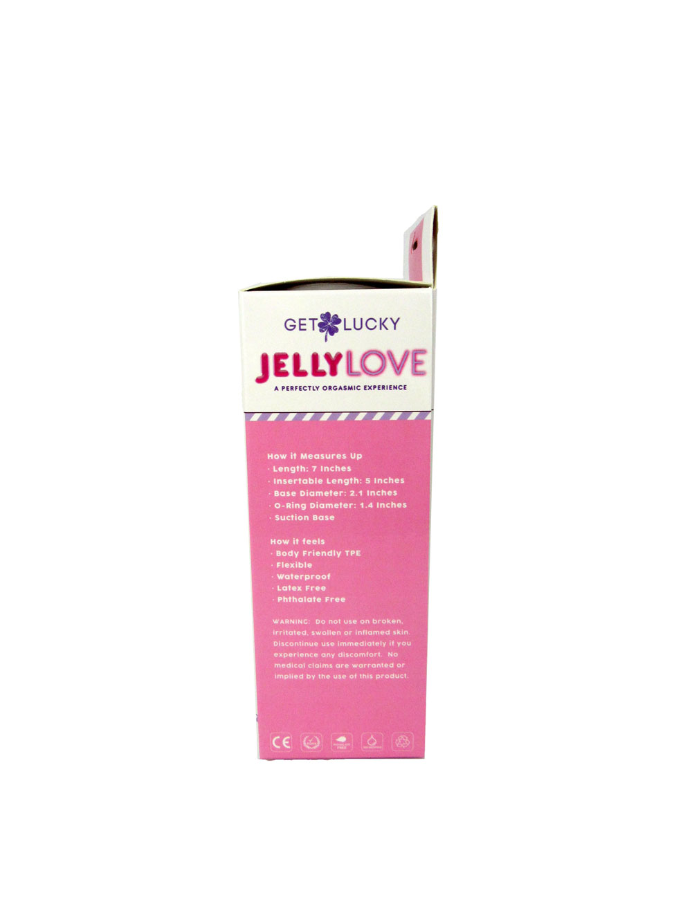 jelly love 7" dildo pink