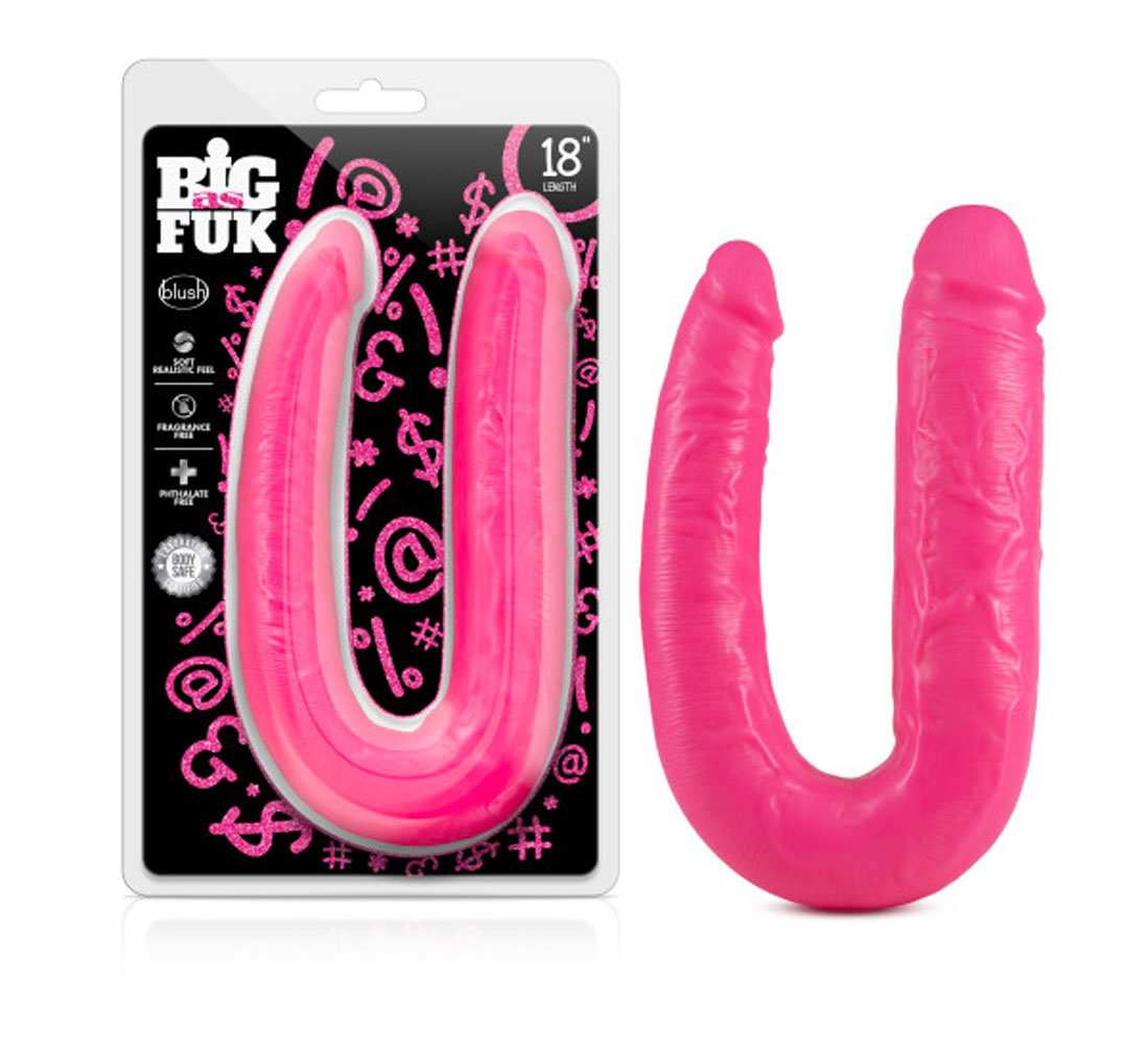 big as fuk 18 inch double headed cock pink