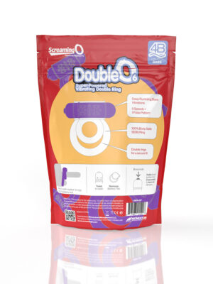 screaming o 4b double o super powered vibrating double ring grape