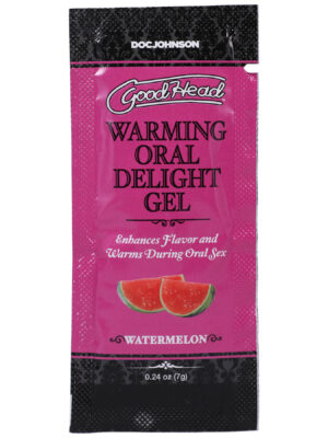 goodhead warming oral delight gel watermelon 0.24 oz bulk