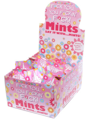 fuck you, you fuckin fuck! mints carton display 100 3.1g bags fuck you, you fuckin fuck! mints carton display 100 3.1g bags