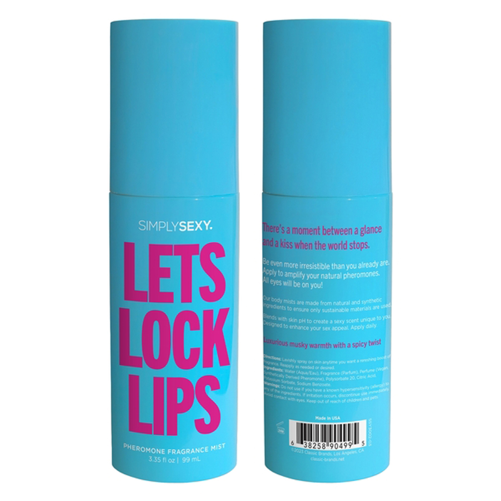 lets lock lips pheromone fragrance mists 3.35 oz