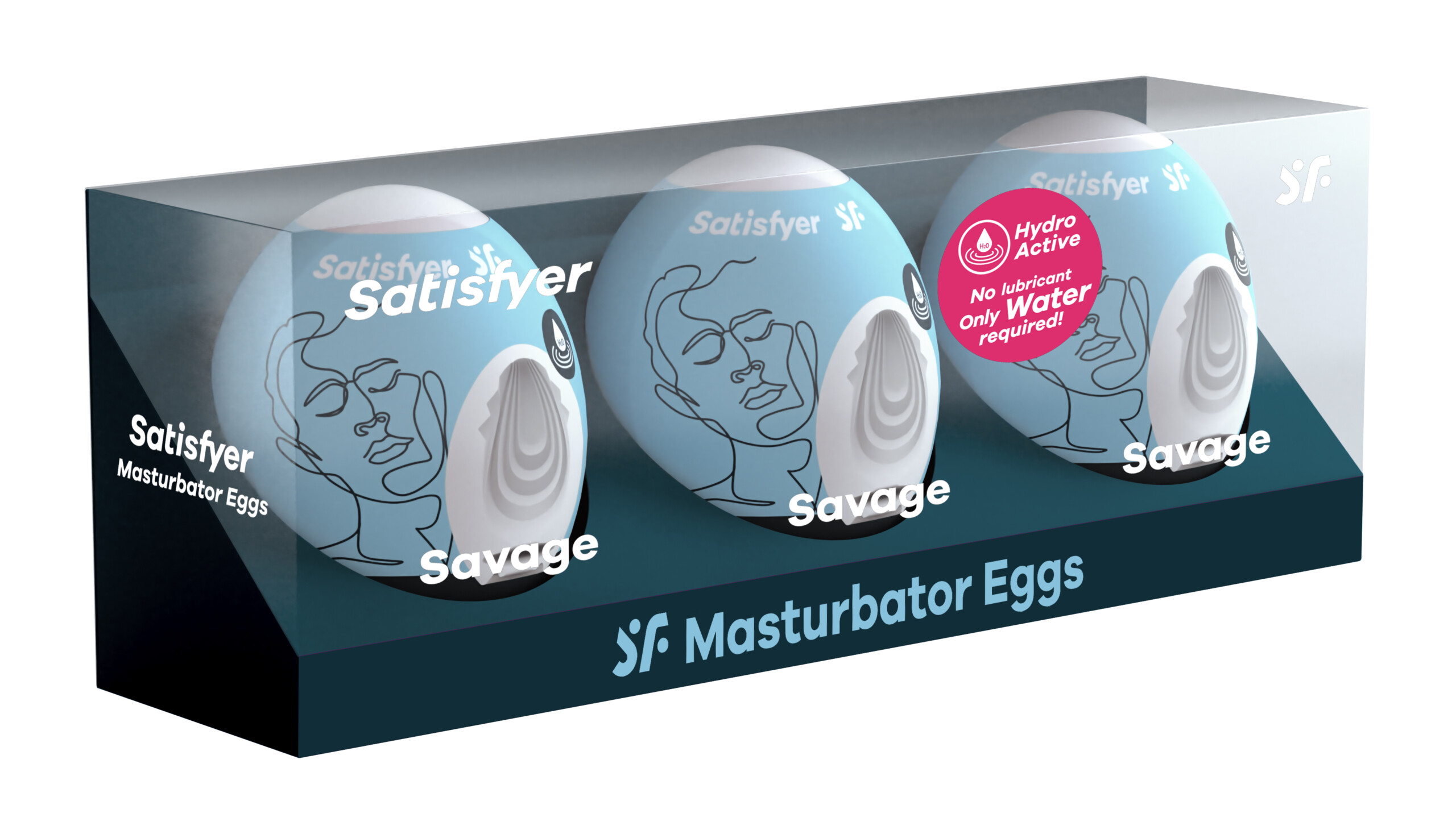 3 pc set masturbator egg savage blue