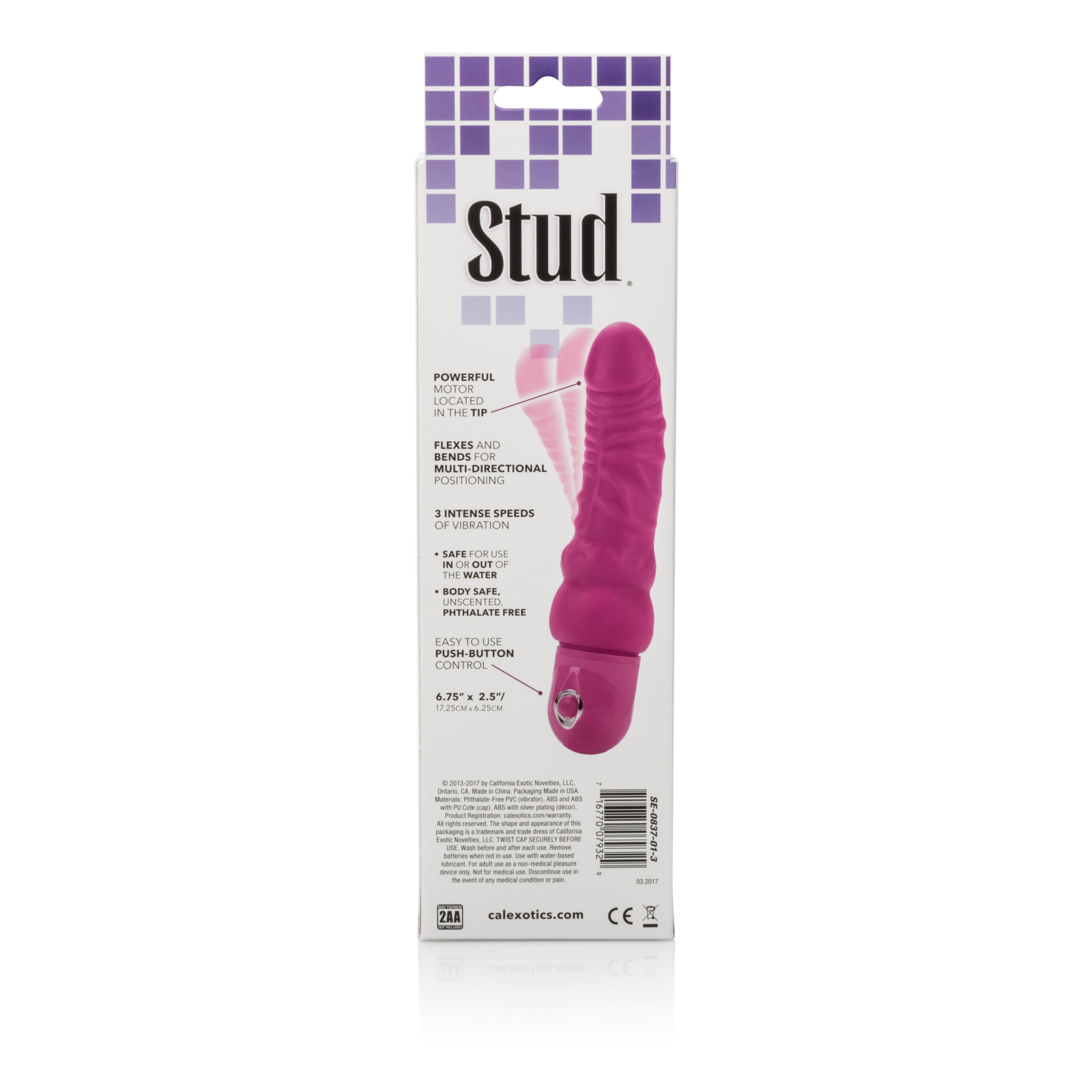 bendie power stud curvy pink