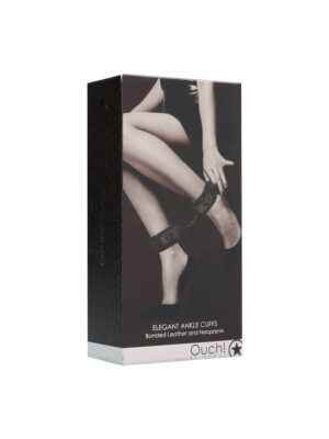 ouch elegant ankle cuffs titanium grey ouch elegant ankle cuffs titanium grey