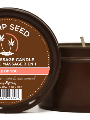 hemp seed 3 in 1 massage candle isle of you 6 oz.