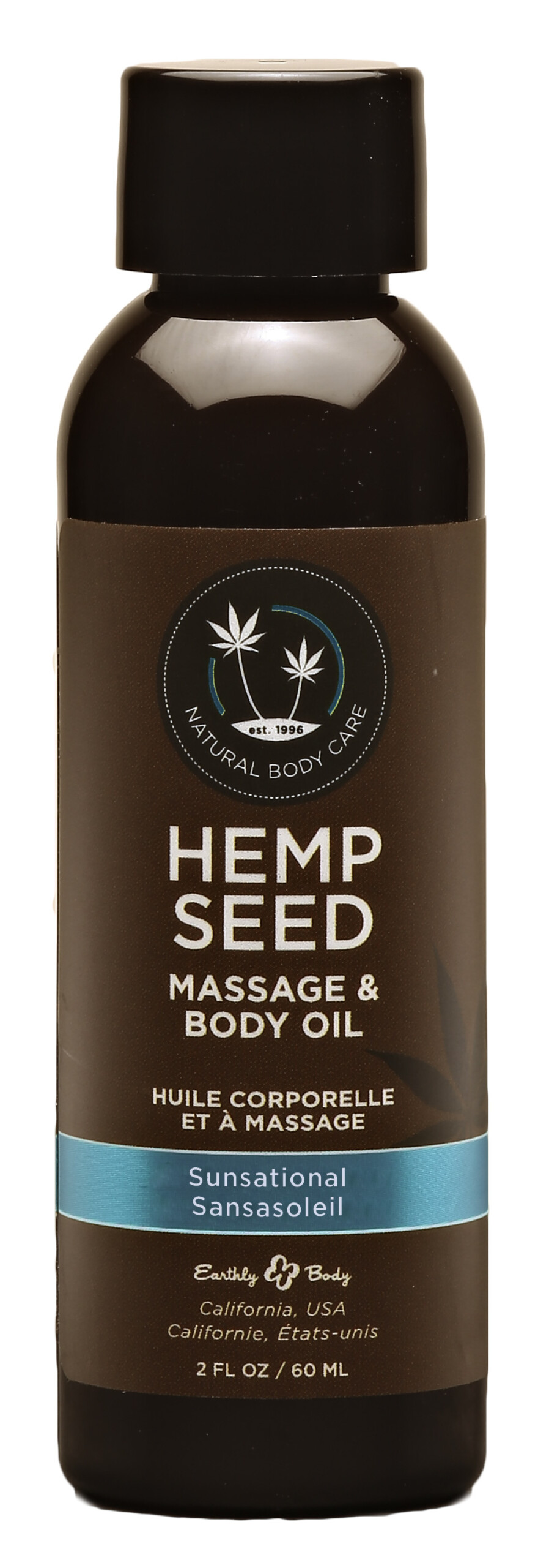 hemp seed massage and body oil sunsational 2 fl. oz/ 60ml