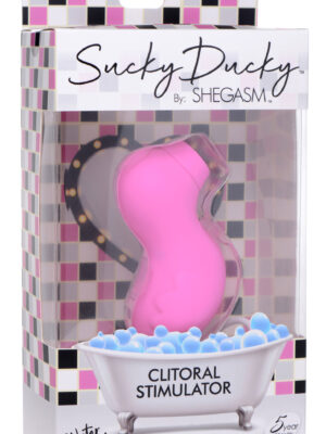sucky ducky silicone clitoral stimulator pink