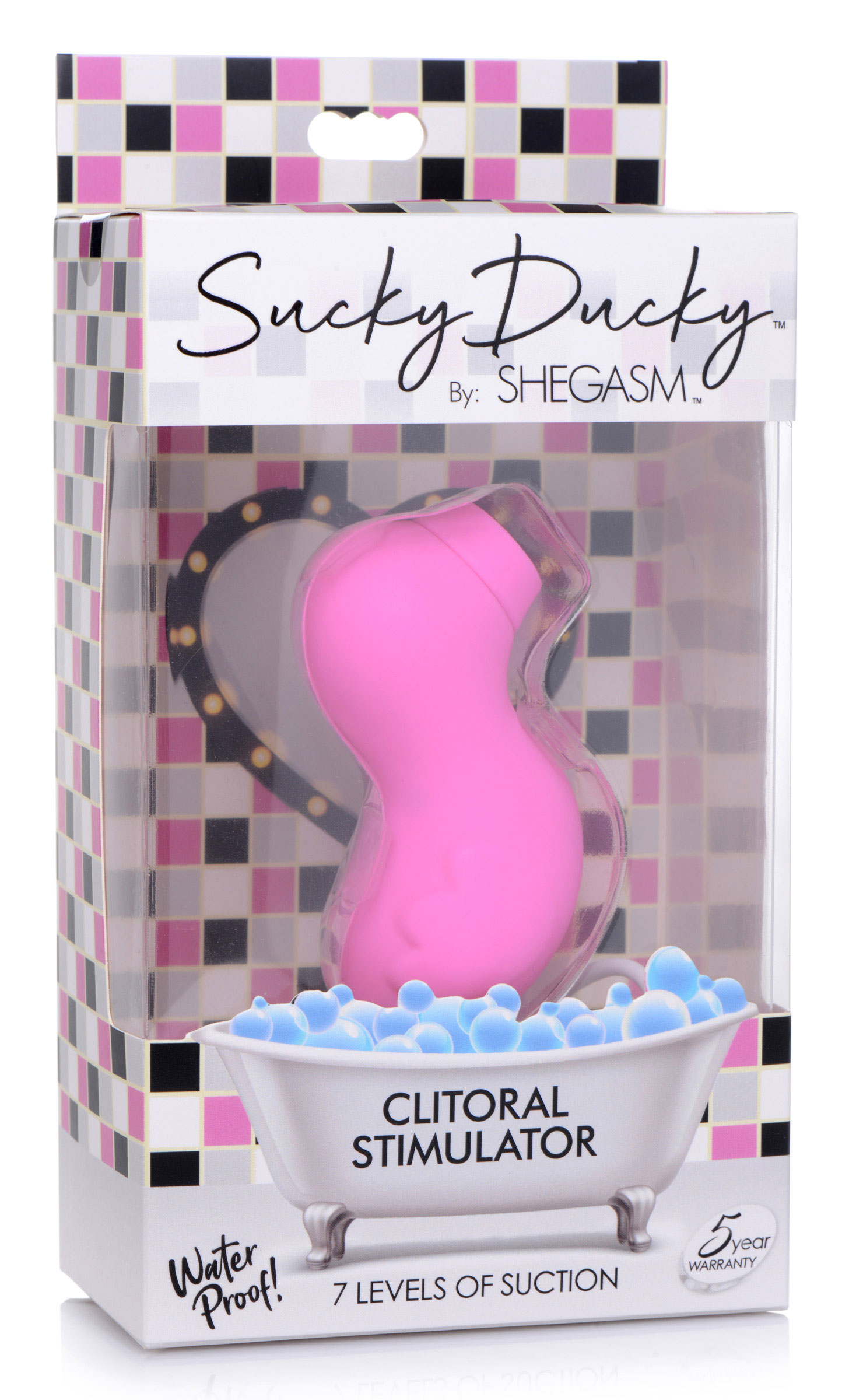 sucky ducky silicone clitoral stimulator pink