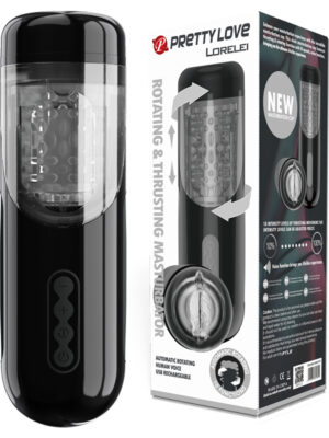 pretty love lorelei rotating and thrusting masturbator black pretty love lorelei rotating and thrusting masturbator black