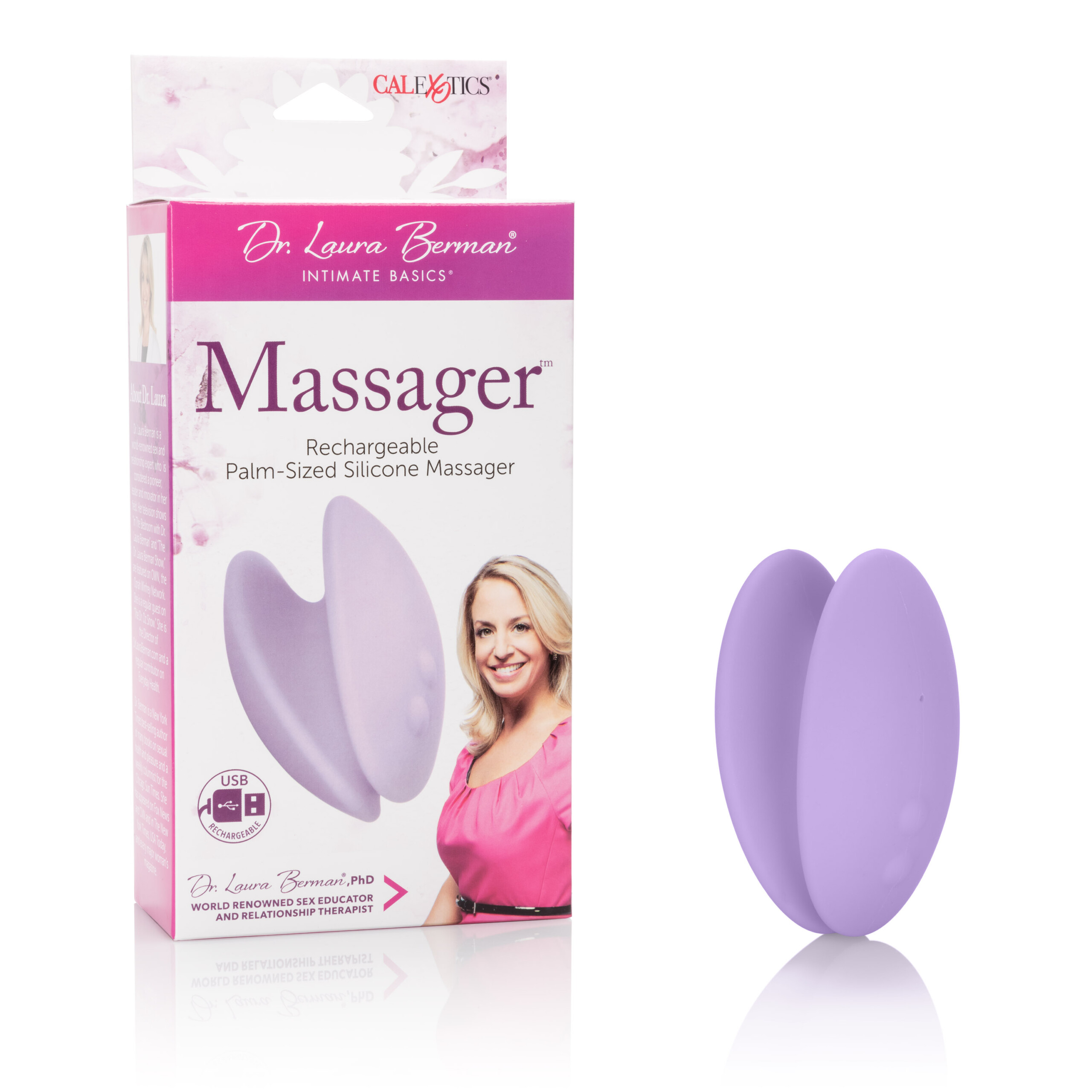 dr. laura berman massager palm sized silicone massager