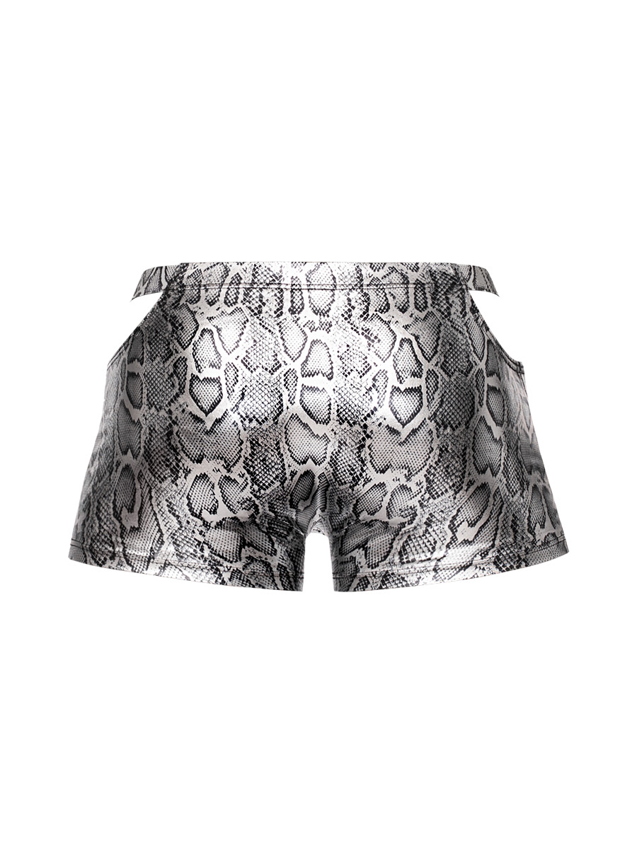 s'naked pouch short small silver/black