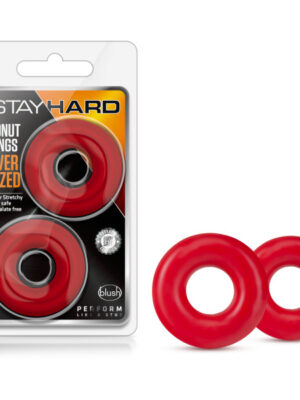 stay hard donut rings oversized red