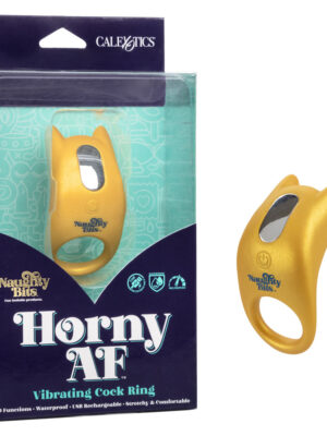 naughty bits horny af vibrating cock ring