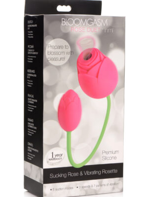 bloomgasm rose duet sucking rose and vibrating rosette