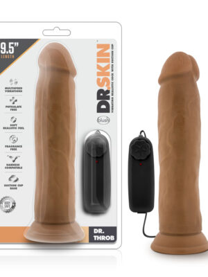 dr. skin dr. throb 9.5 inch vibrating realistic cock with suction cup mocha dr. skin dr. throb 9.5 inch vibrating realistic cock with suction cup mocha