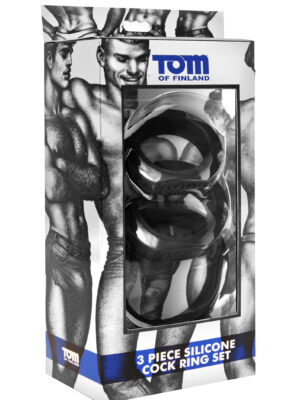 tom of fin 3 pieces silicone cock ring set tom of fin 3 pieces silicone cock ring set