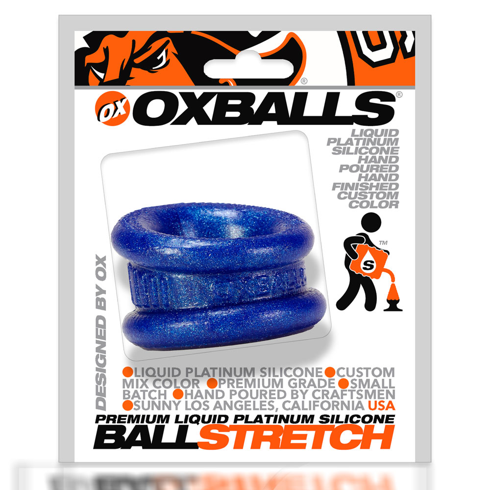 neo 1.25 inch short ball stretcher squishy silicone blue balls neo 1.25 inch short ball stretcher squishy silicone blue balls