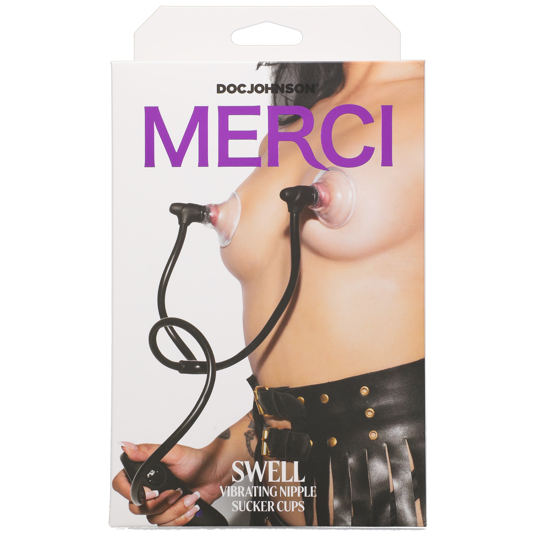 merci swell auto vibrating nipple sucker cups black