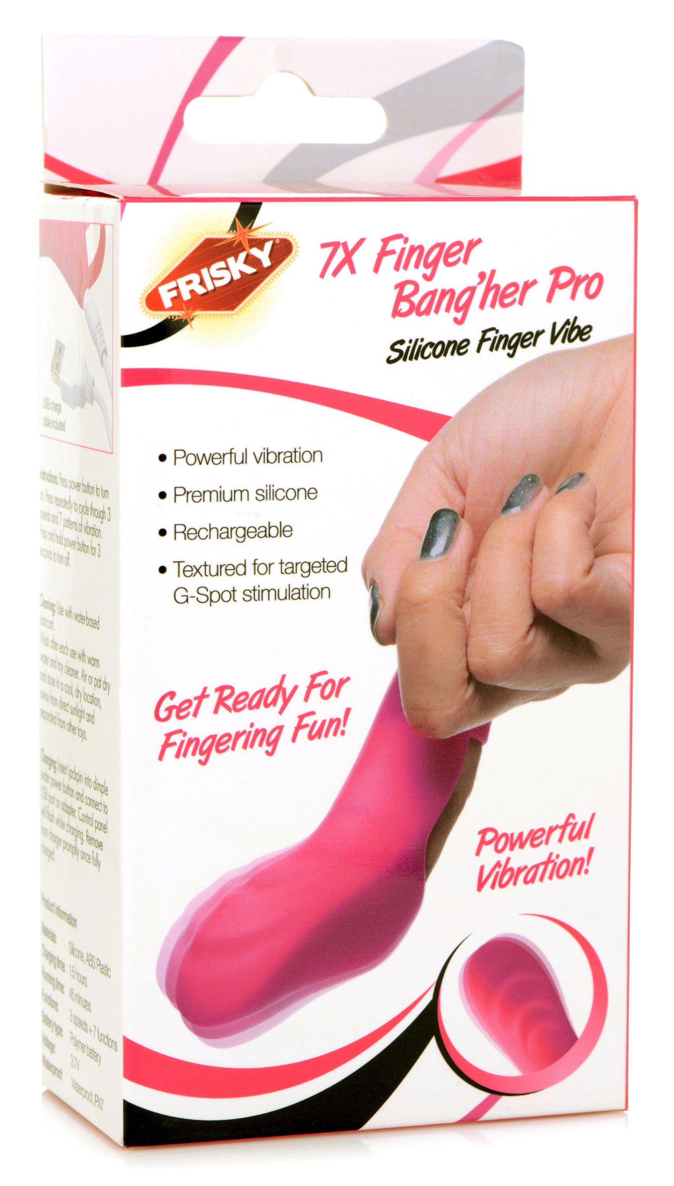 7x finger bang her pro silicone vibrator pink 7x finger bang her pro silicone vibrator pink