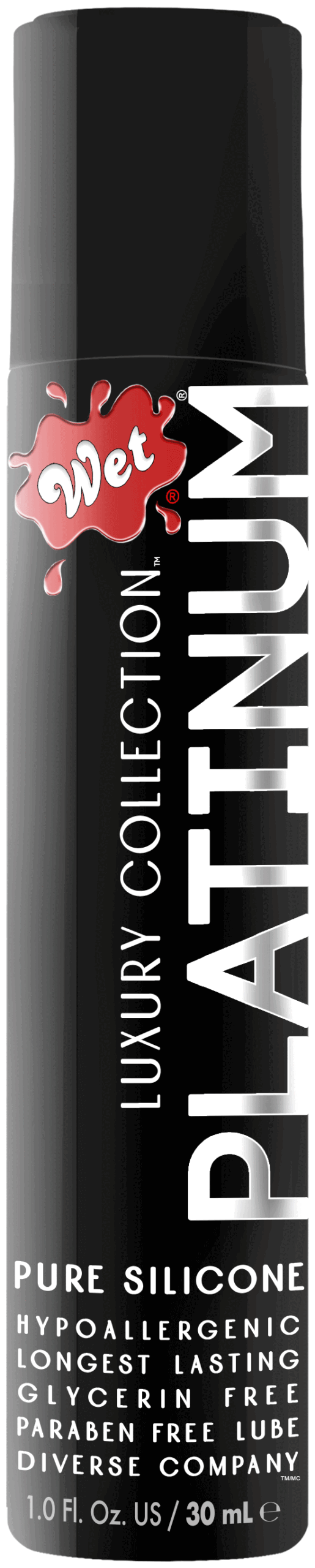 wet platinum luxury silicone lubricant 1 fl. oz.
