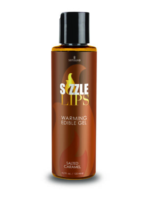 sizzle lips warming edible gel salted caramel 4.2 fl. oz. / 125 ml