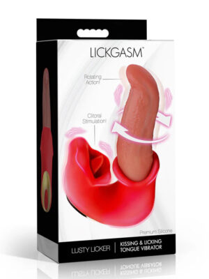 lusty licker kissing and licking tongue vibrator red lusty licker kissing and licking tongue vibrator red
